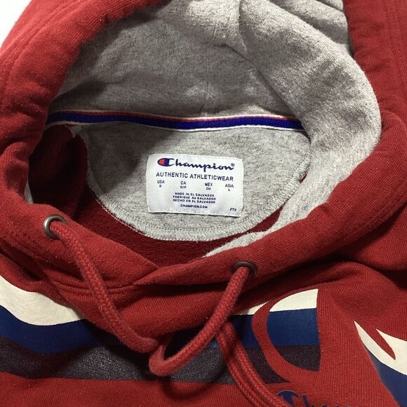 Champion Authentic Athleticwear Red Pullover Sweatshirt With Hood S Women’s - Picture 4 of 6